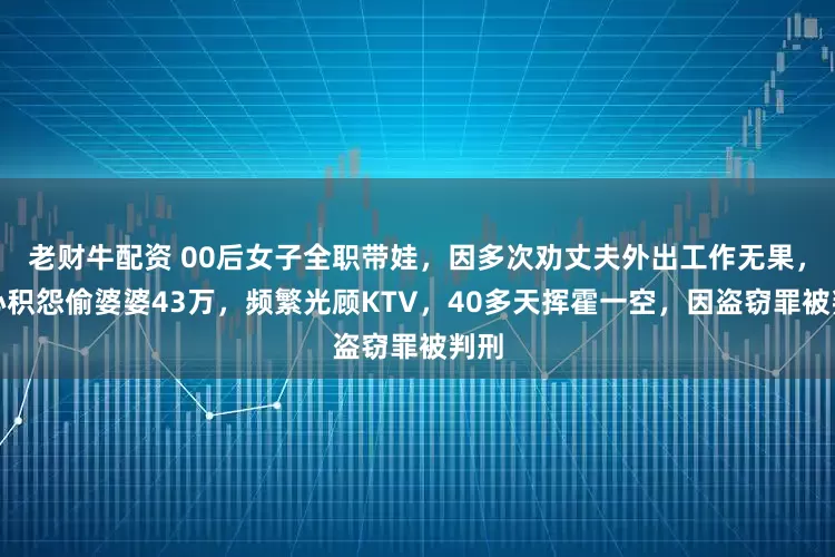 老财牛配资 00后女子全职带娃,因多次劝丈夫外出工作无果,内心积怨偷婆婆43万,频繁光顾KTV,40多天挥霍一空,因盗窃罪被判刑